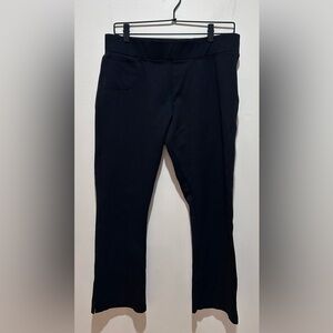 American Giant Cropped Casual Dress Black Ponte Knit Pants - Women’s Size 16